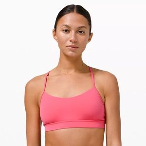 Lululemon Flow Y Bra Pink 10